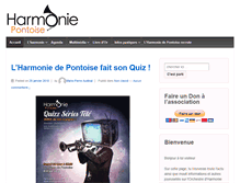 Tablet Screenshot of harmonie-pontoise.fr
